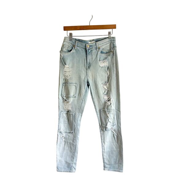 7 For All Mankind Rickie Relaxed Boyfriend Destroyed Jeans - Picture 8 of 8